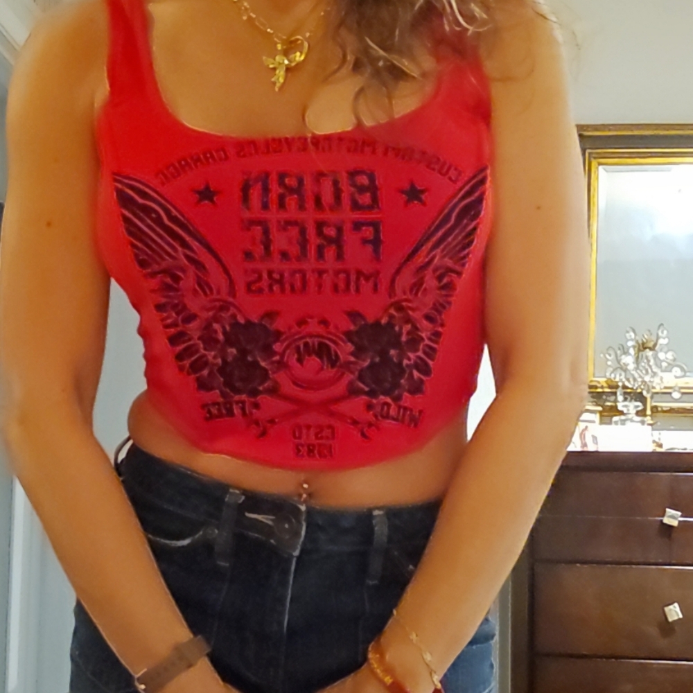 Red Women's Top - Picture 9 of 9
